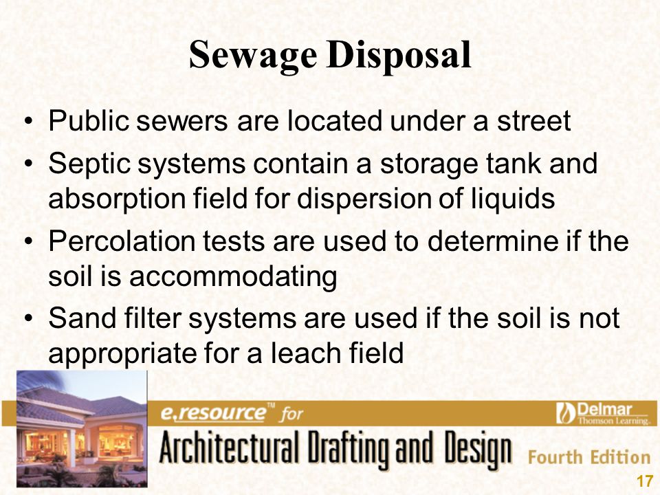 Sewage Disposal Public sewers are located under a street
