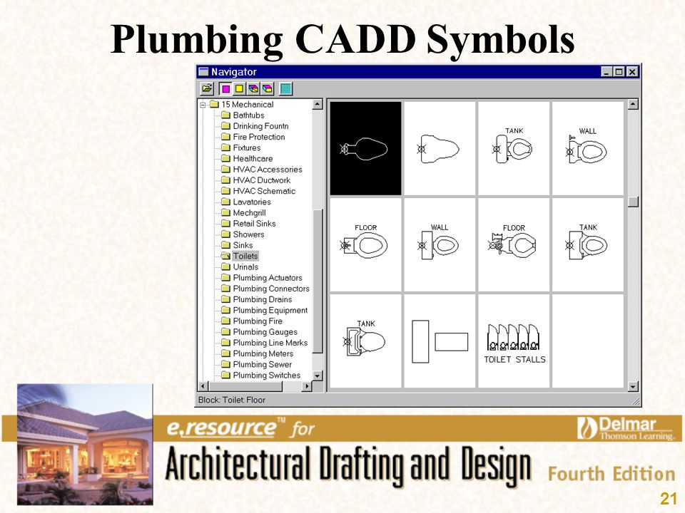 Plumbing CADD Symbols