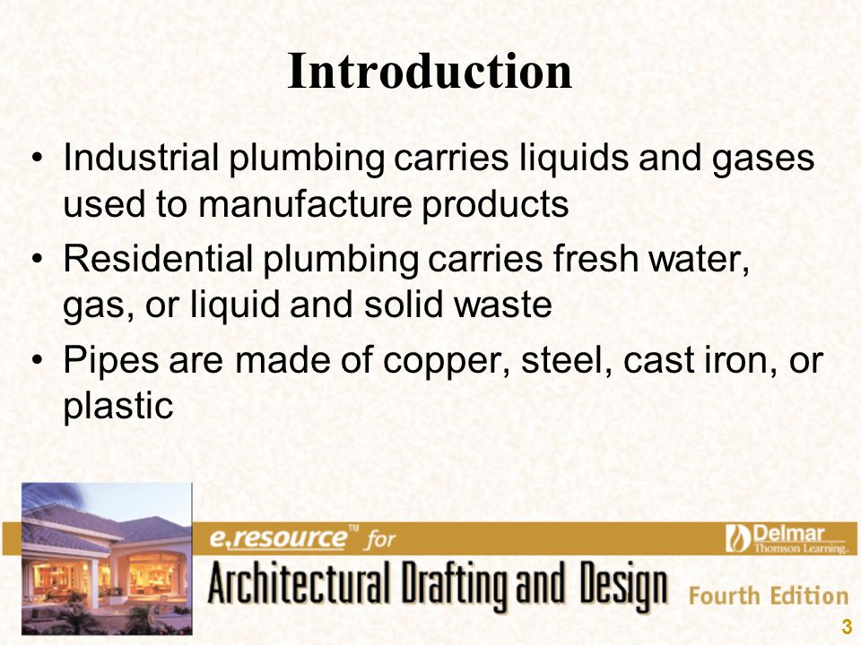 Introduction Industrial plumbing carries liquids and gases used to manufacture products.