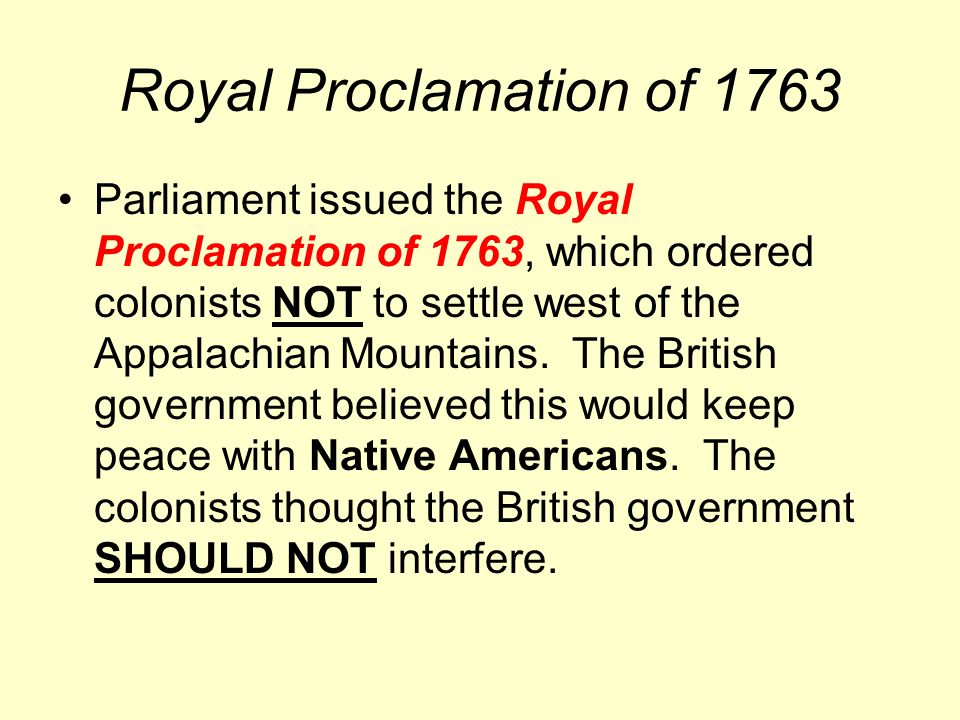 Royal Proclamation of 1763