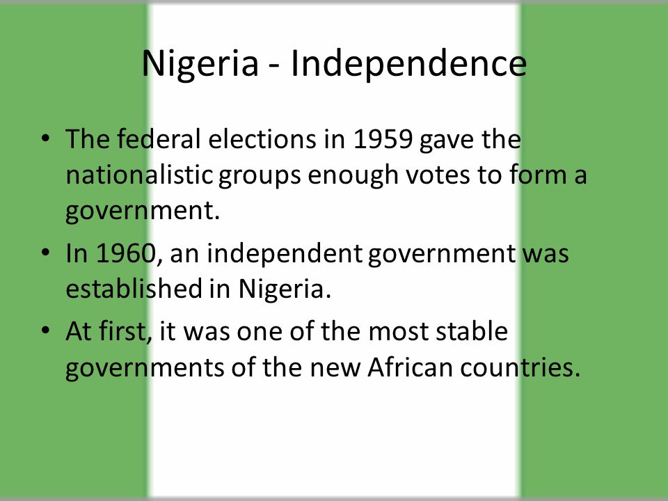 Nigeria - Independence