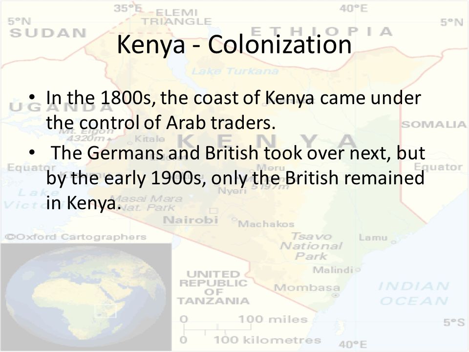 Kenya - Colonization In the 1800s, the coast of Kenya came under the control of Arab traders.