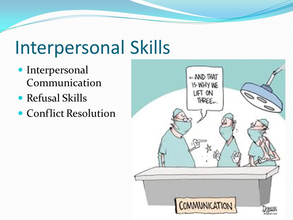 Interpersonal Skills Interpersonal Communication Refusal Skills
