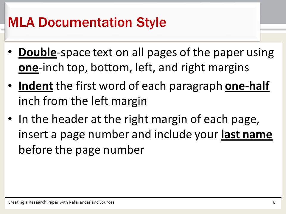 MLA Documentation Style