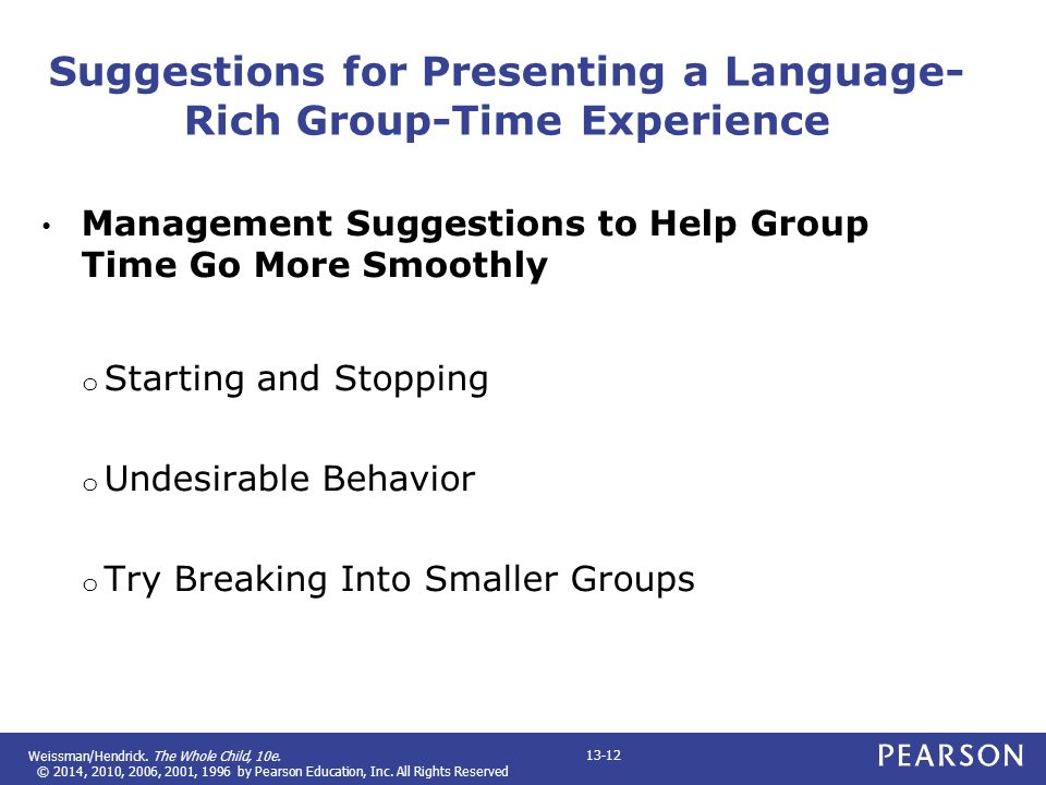 Suggestions for Presenting a Language-Rich Group-Time Experience