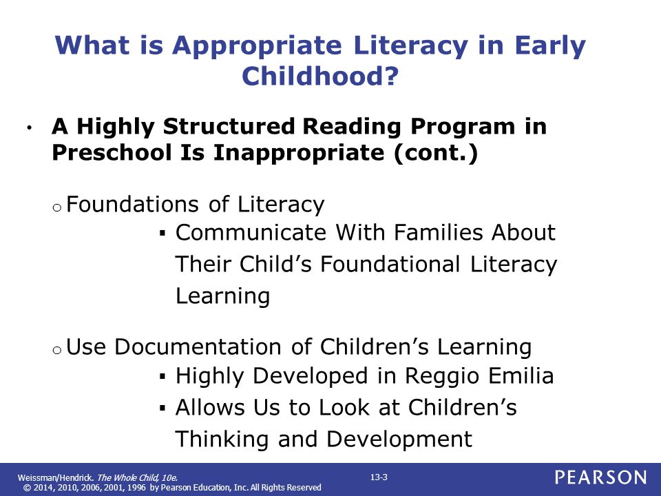 What is Appropriate Literacy in Early Childhood