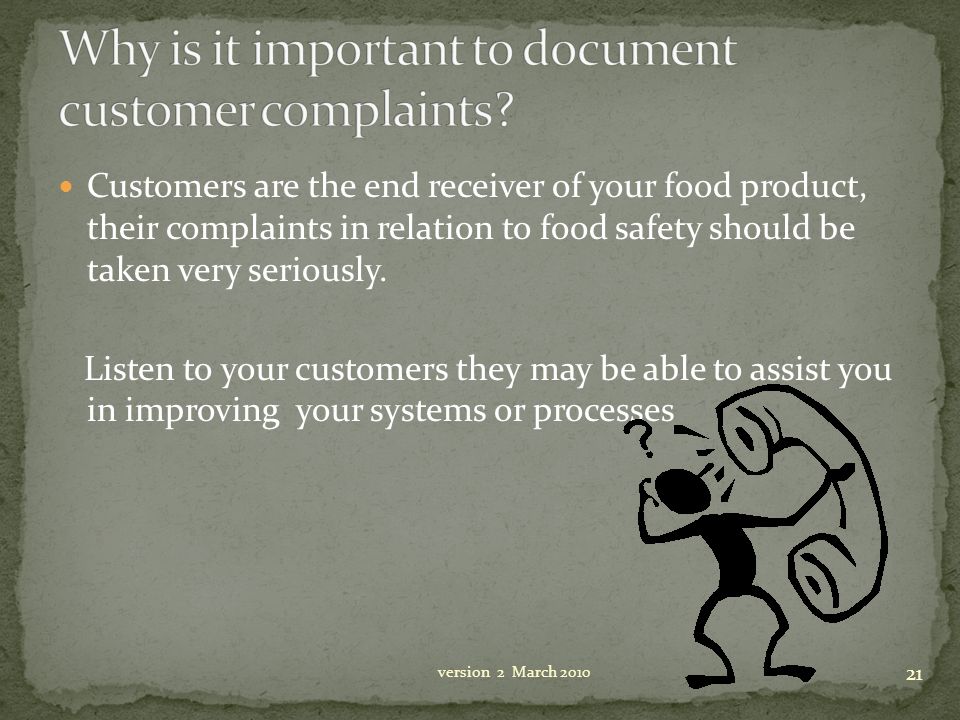 Why is it important to document customer complaints