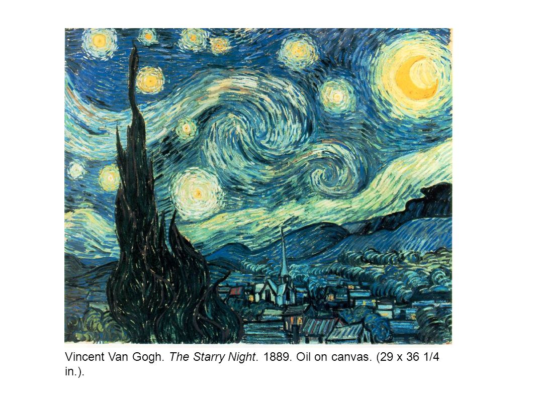 Vincent Van Gogh. The Starry Night Oil on canvas