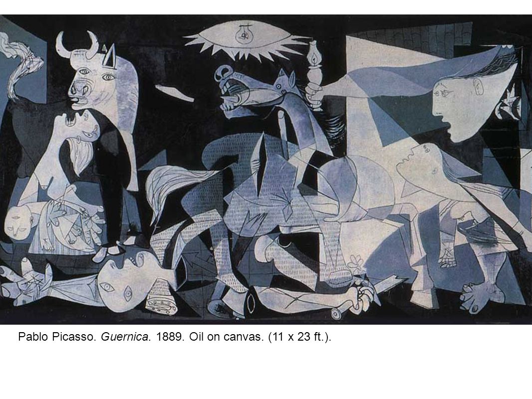 Pablo Picasso. Guernica Oil on canvas. (11 x 23 ft.).