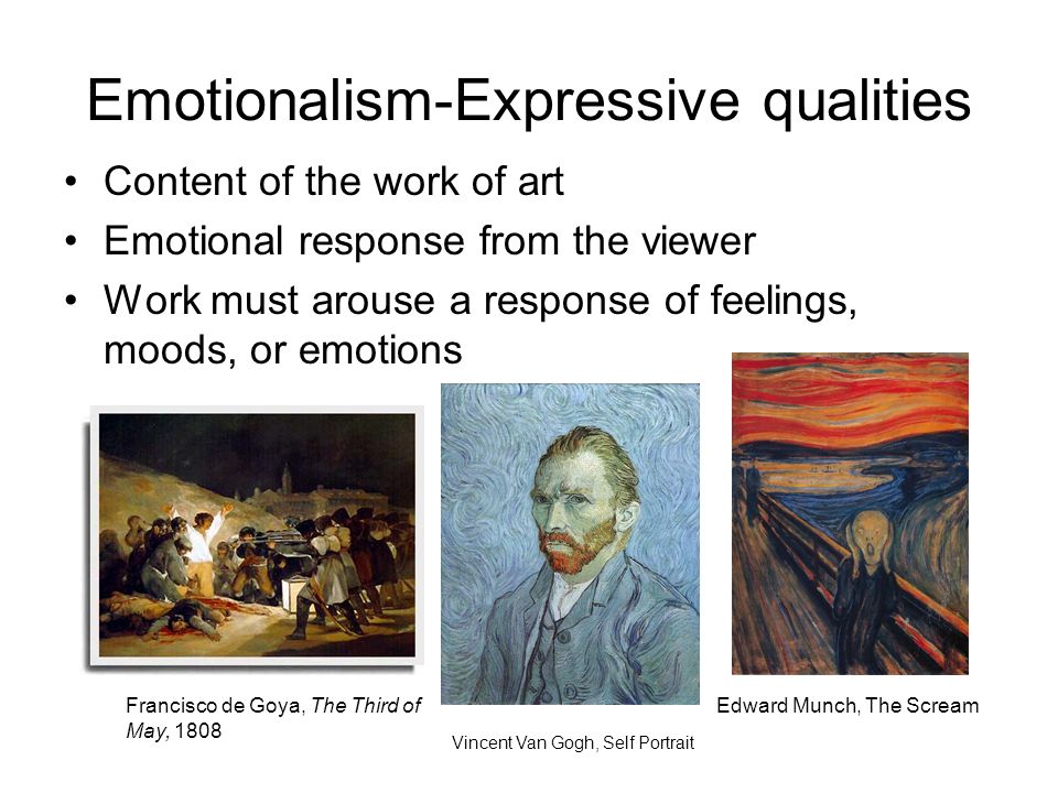 Emotionalism-Expressive qualities