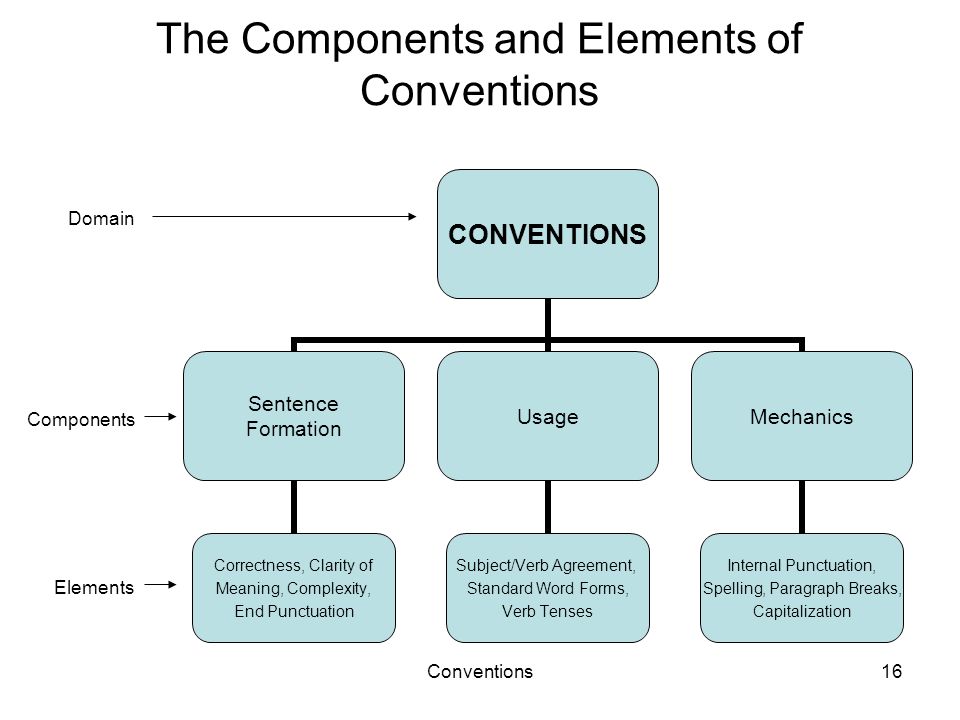 The Components and Elements of Conventions