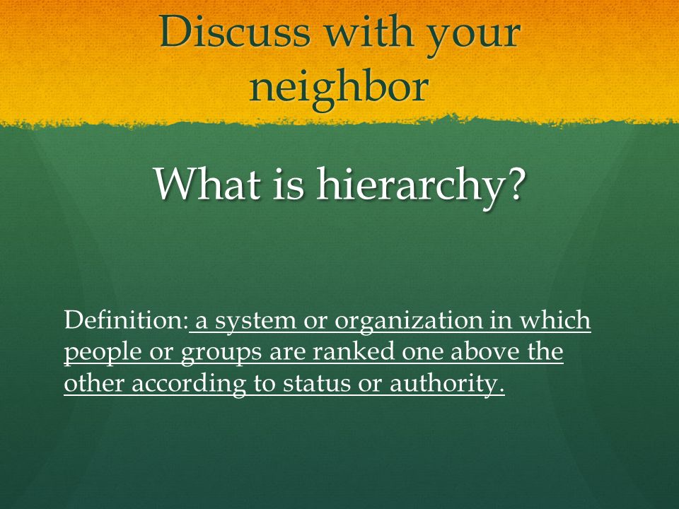 Discuss with your neighbor