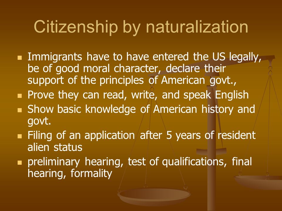 Citizenship by naturalization