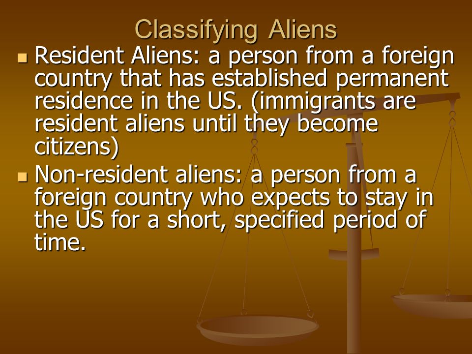 Classifying Aliens