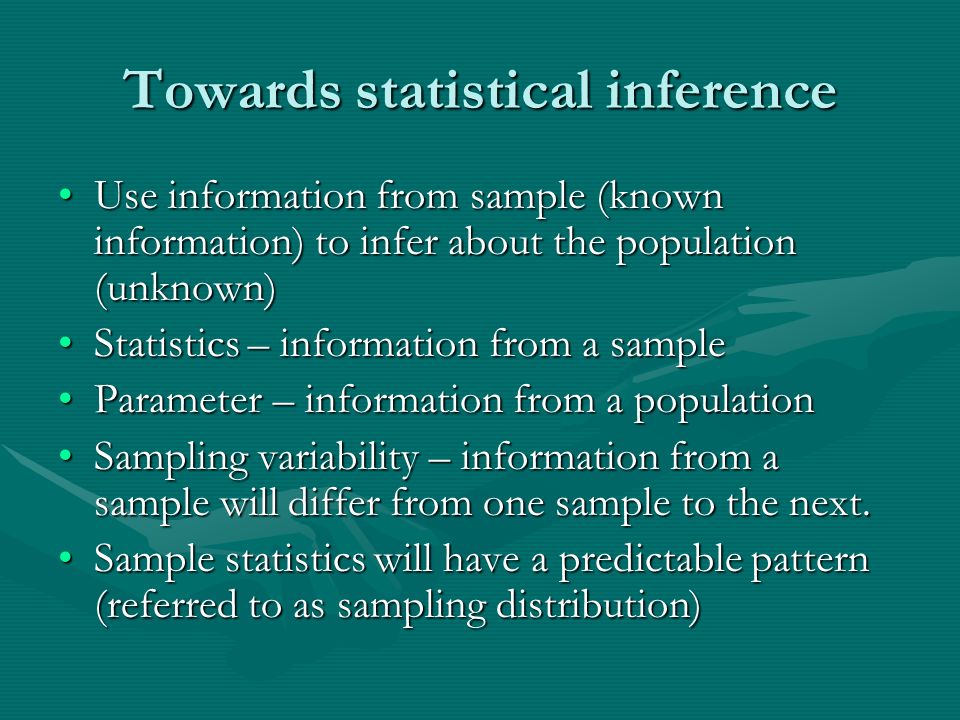 Towards statistical inference