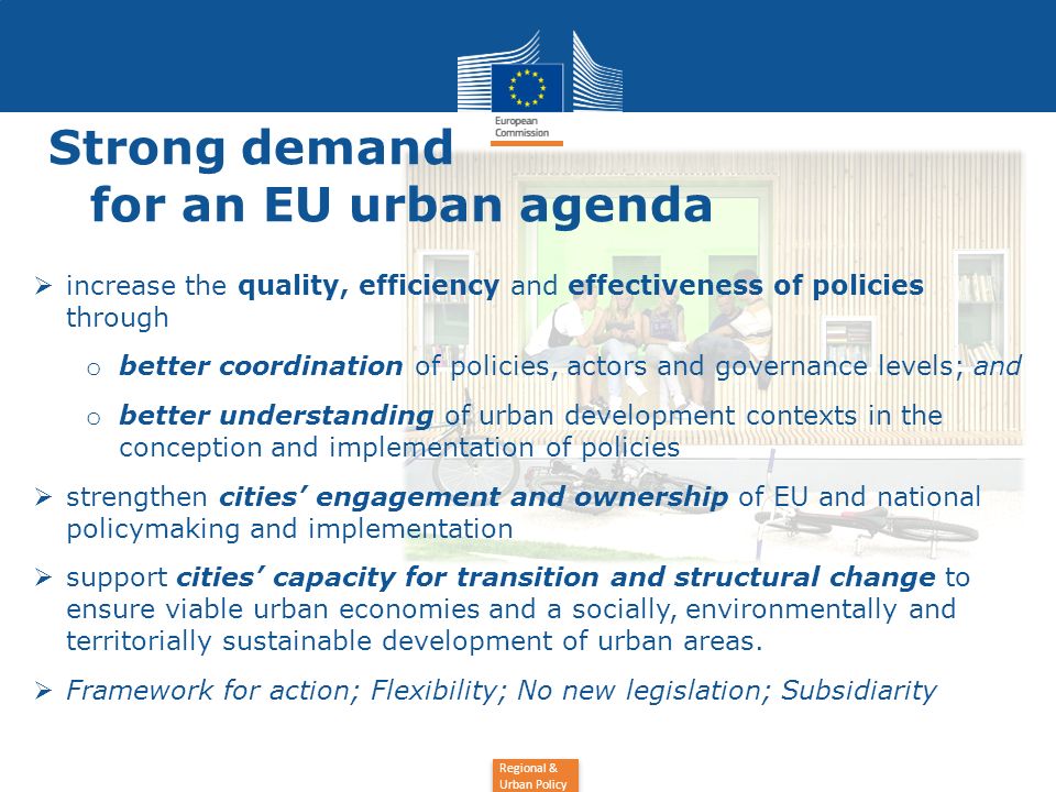 Strong demand for an EU urban agenda