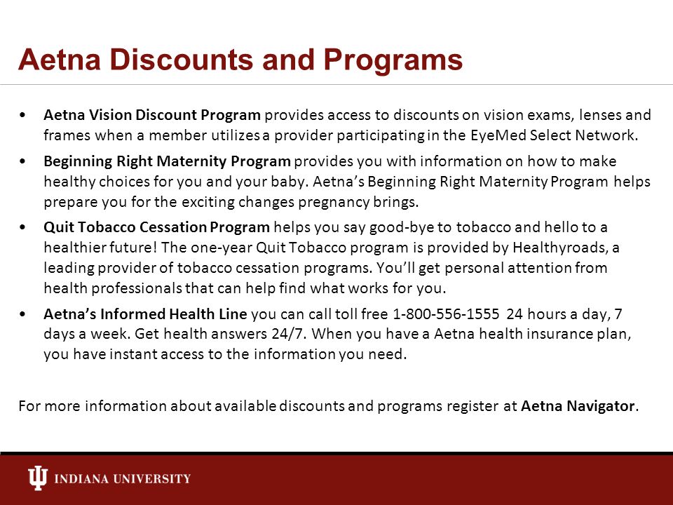Aetna Discounts and Programs