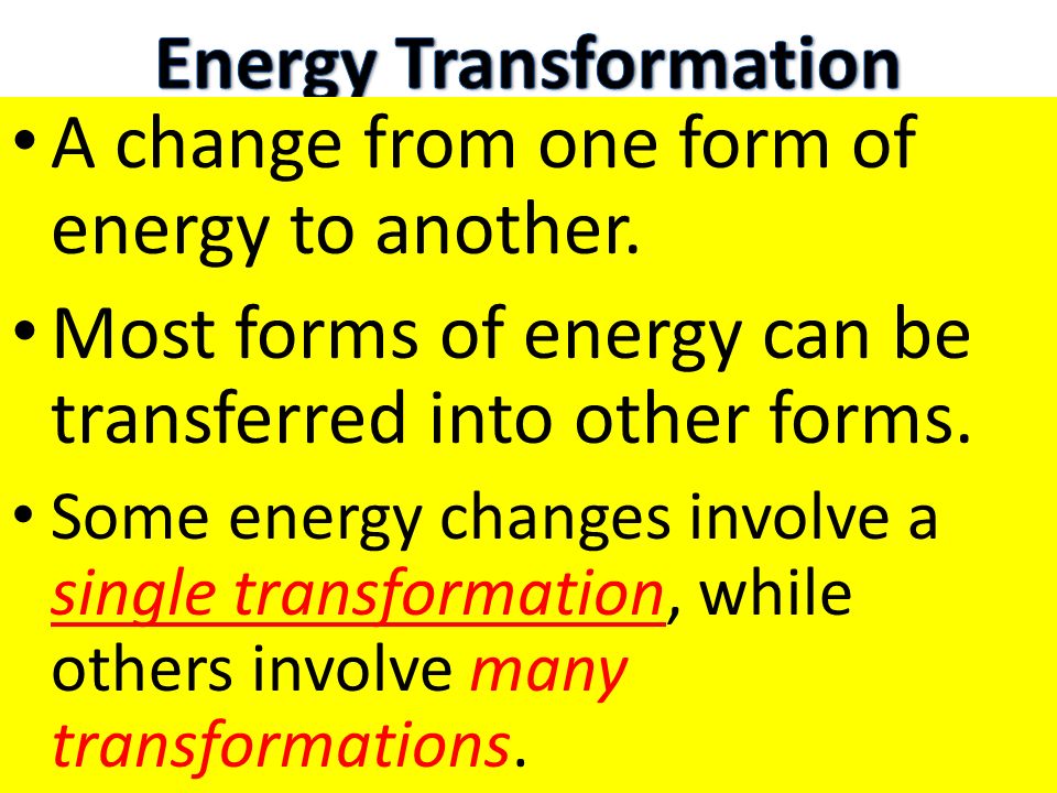 Energy Transformation