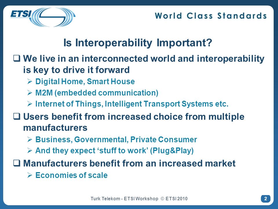 Is Interoperability Important