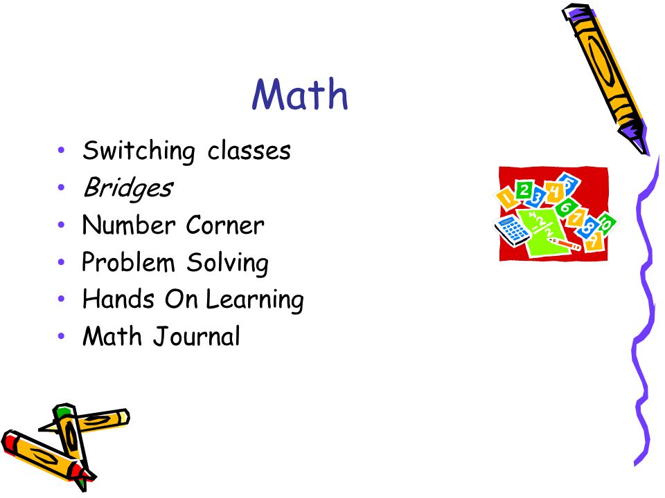 Math Switching classes Bridges Number Corner Problem Solving