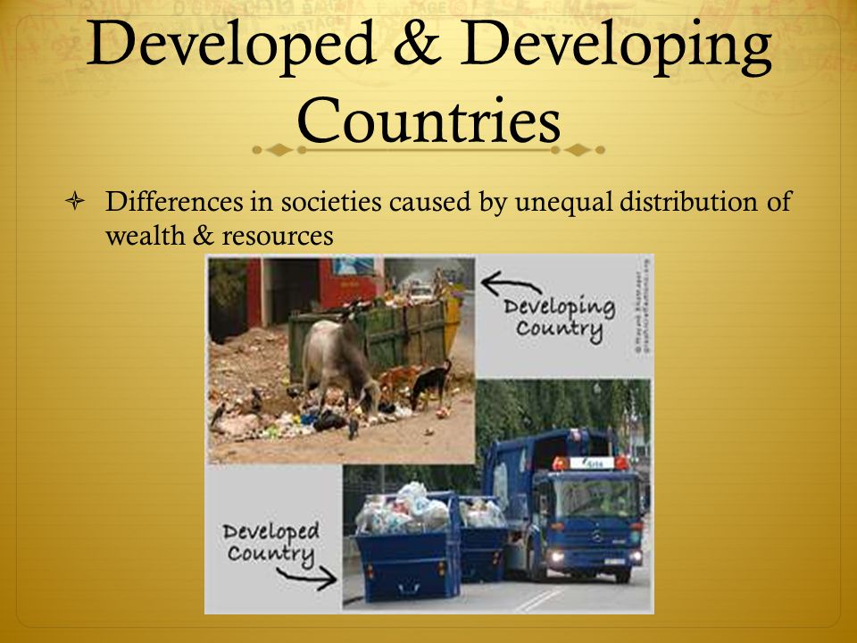 Developed & Developing Countries