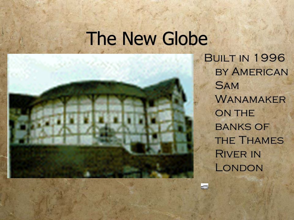 The New Globe Built in 1996 by American Sam Wanamaker on the banks of the Thames River in London