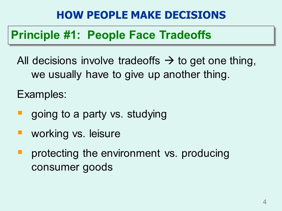 HOW PEOPLE MAKE DECISIONS
