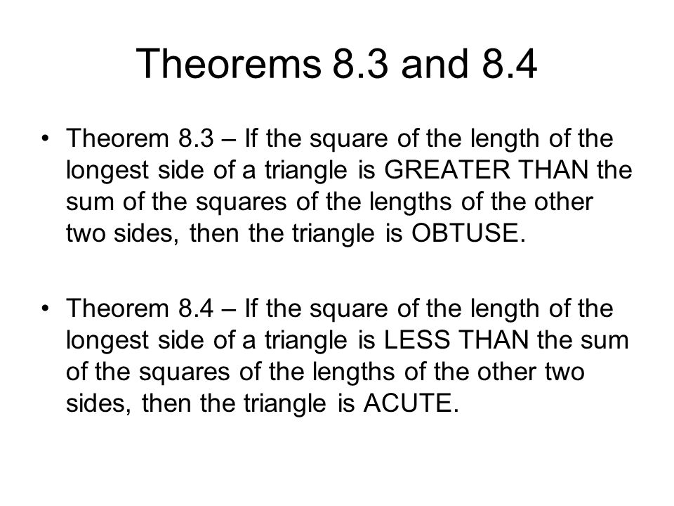 Theorems 8.3 and 8.4