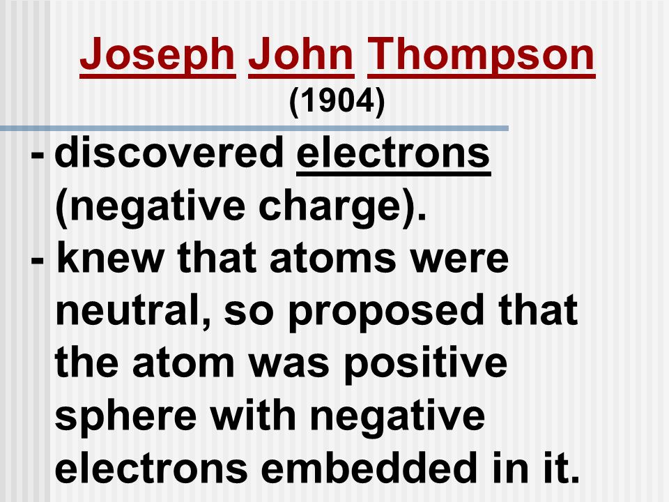 Joseph John Thompson (1904)