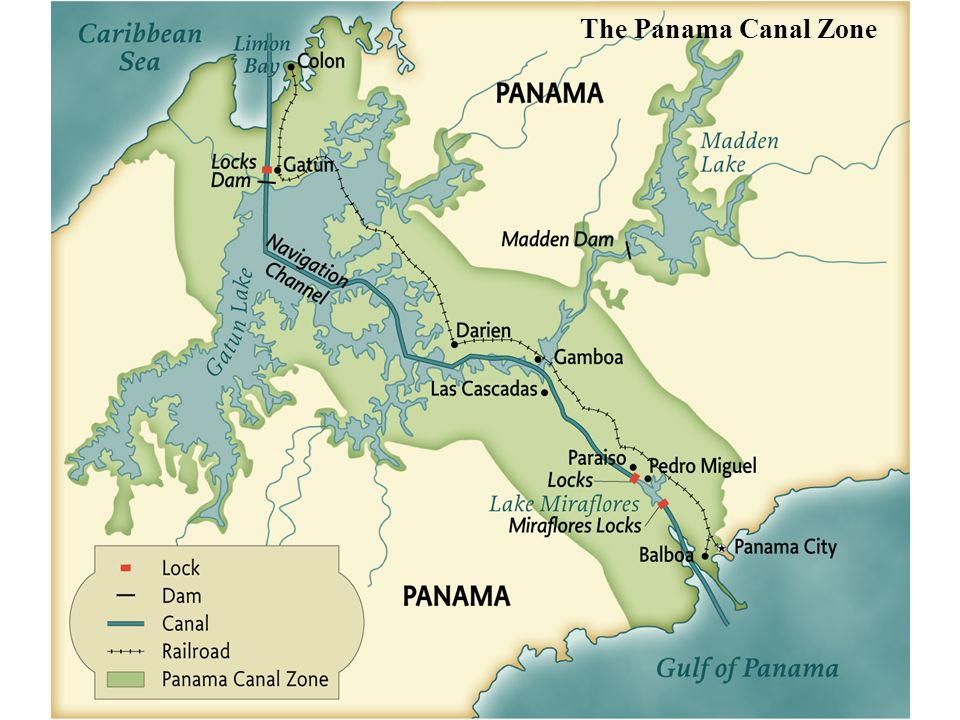 Панамский канал политическая карта