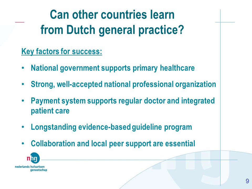 Can other countries learn from Dutch general practice