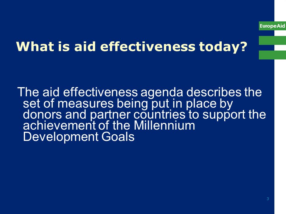 What is aid effectiveness today