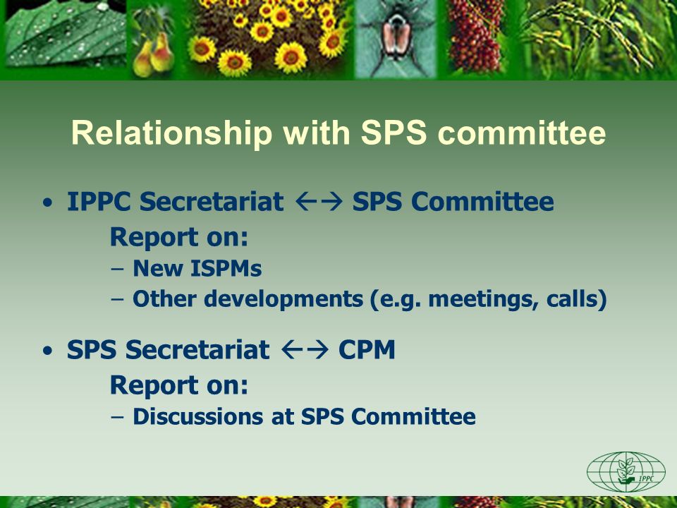 Relationship with SPS committee