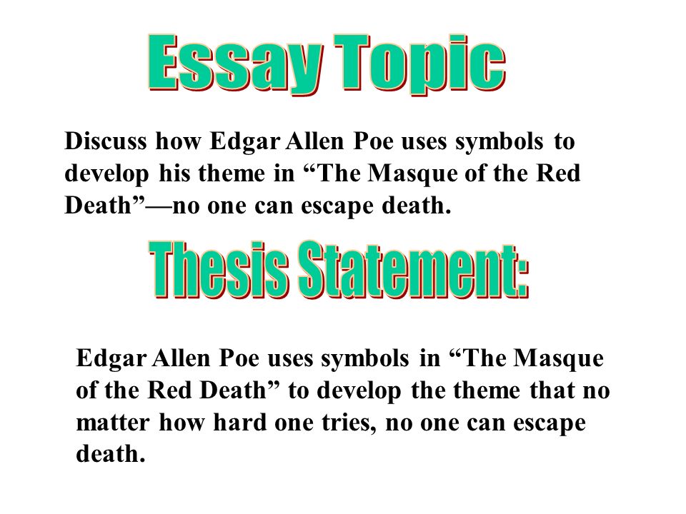 Essay Topic Thesis Statement: