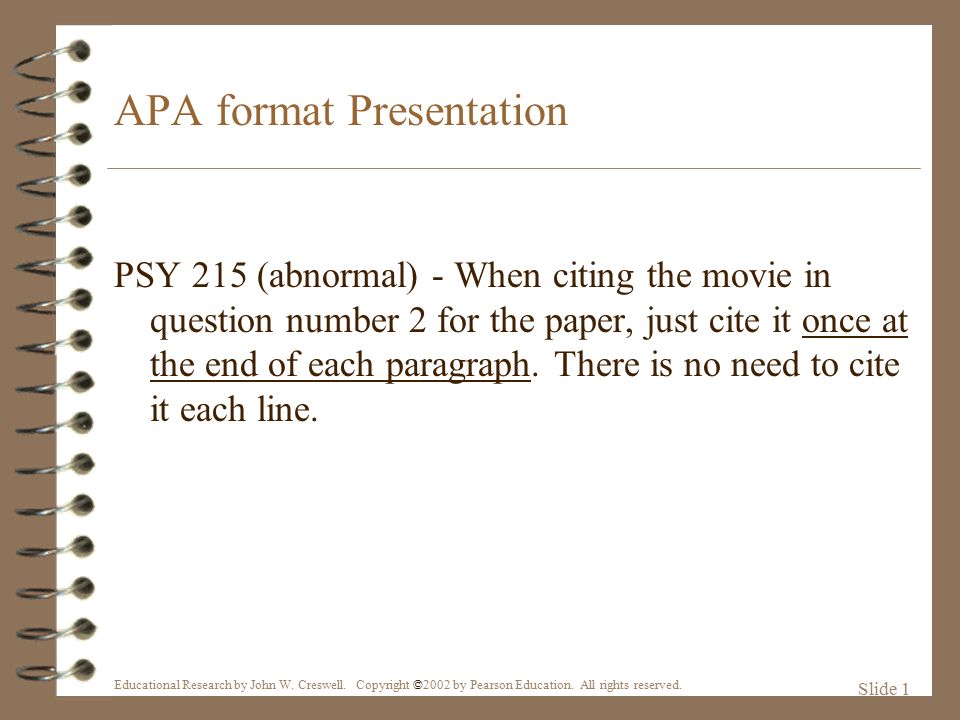 how to cite a movie apa