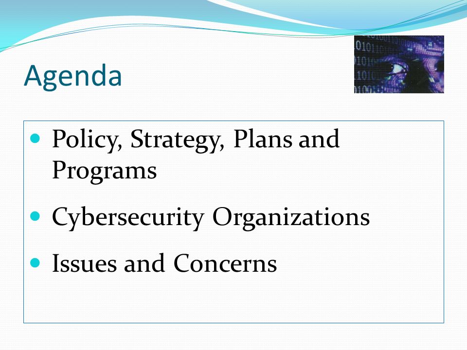 Agenda Policy, Strategy, Plans and Programs