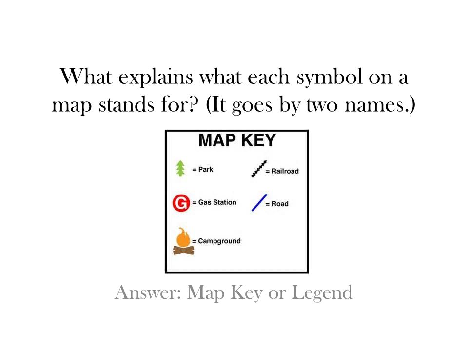 Answer: Map Key or Legend
