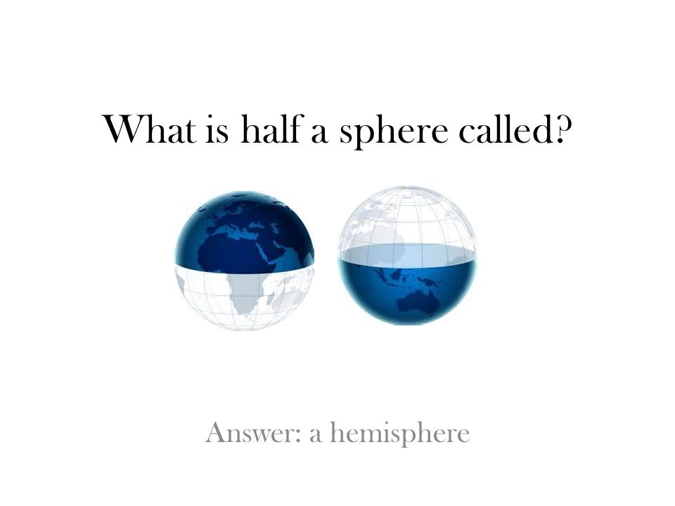 What is half a sphere called