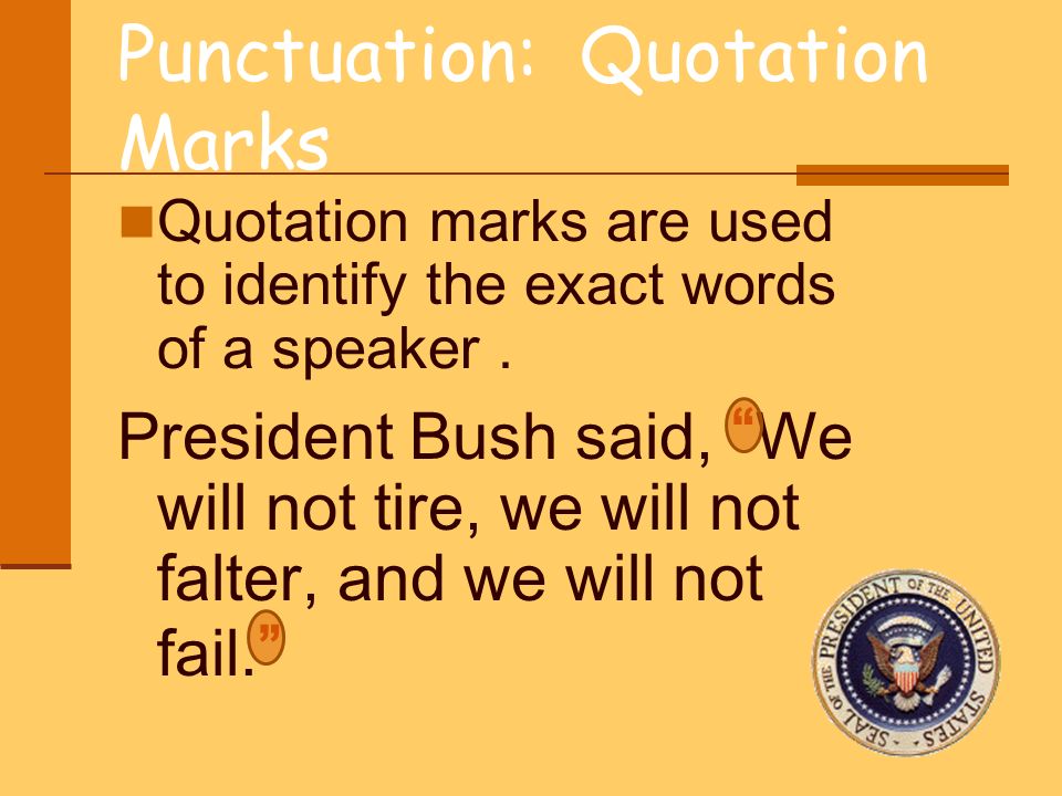 Punctuation: Quotation Marks