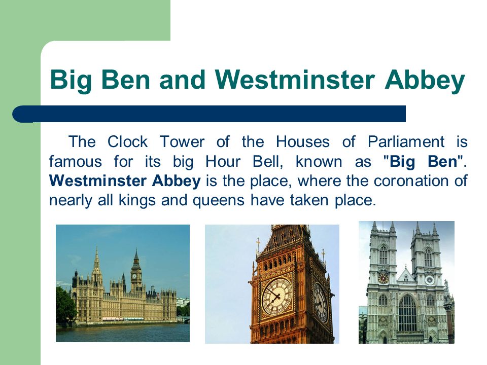 Big Ben and Westminster Abbey