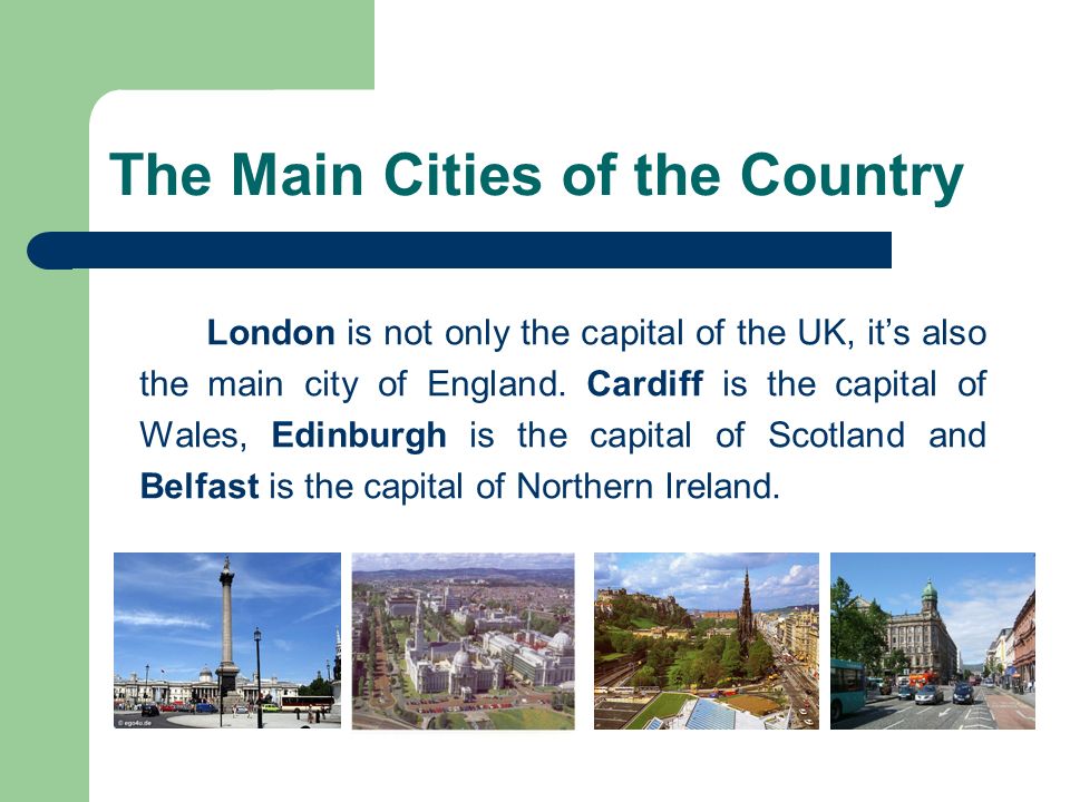 The Main Cities of the Country