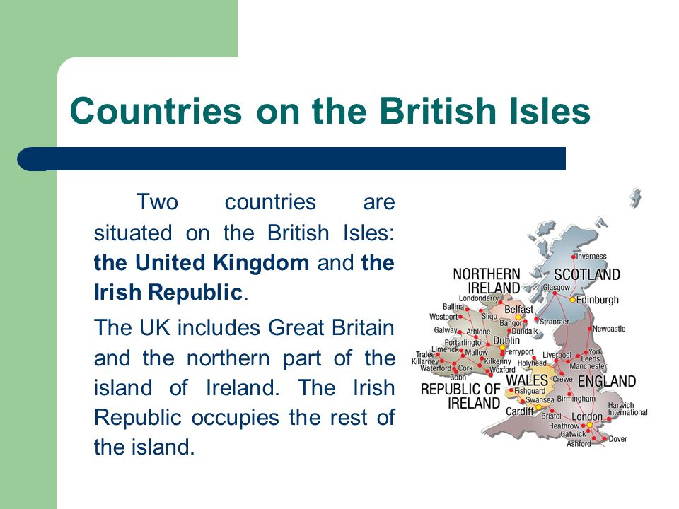 Countries on the British Isles
