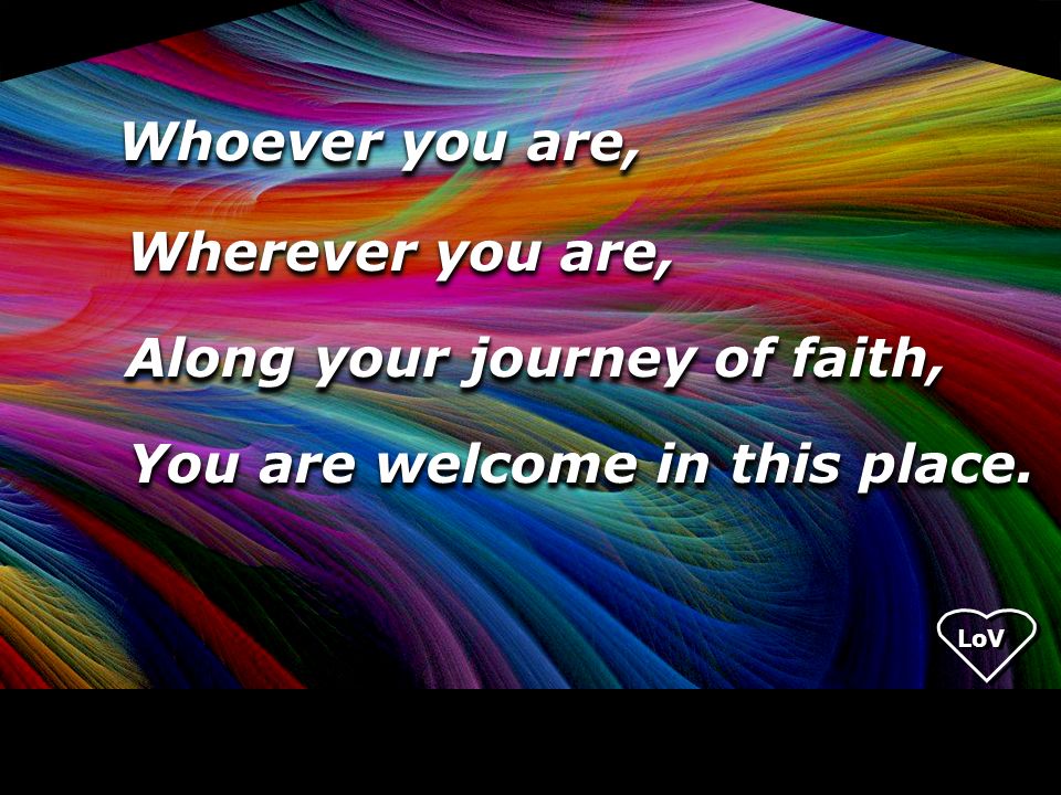 Along your journey of faith,