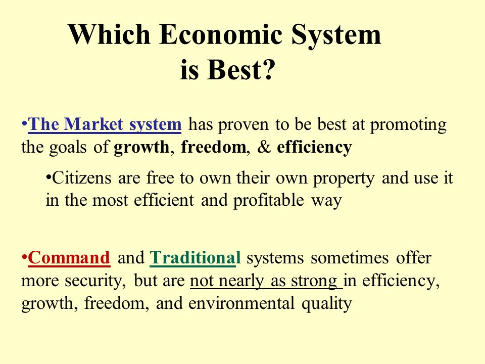 Which Economic System is Best