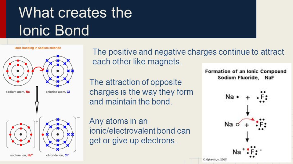 What creates the Ionic Bond
