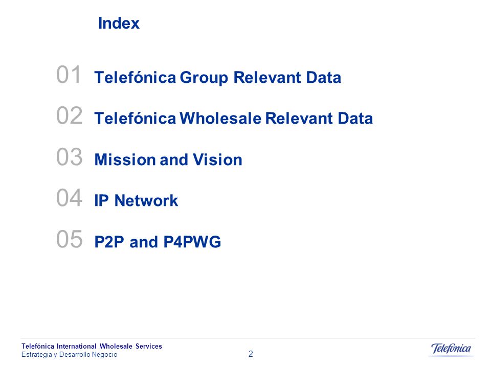 01 Telefónica Group Relevant Data