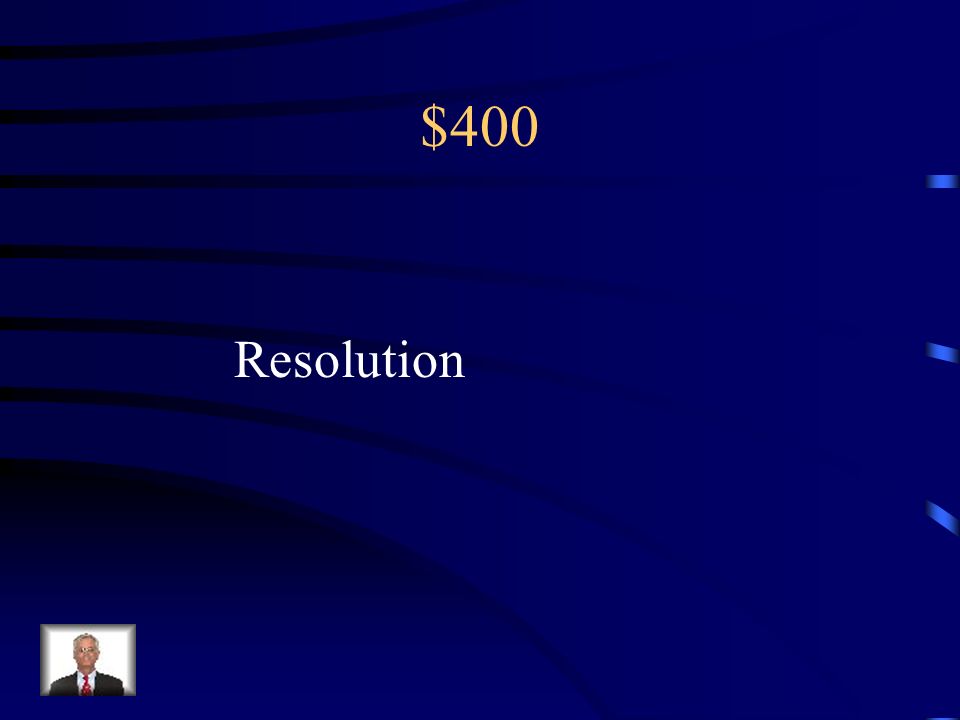 $400 Resolution