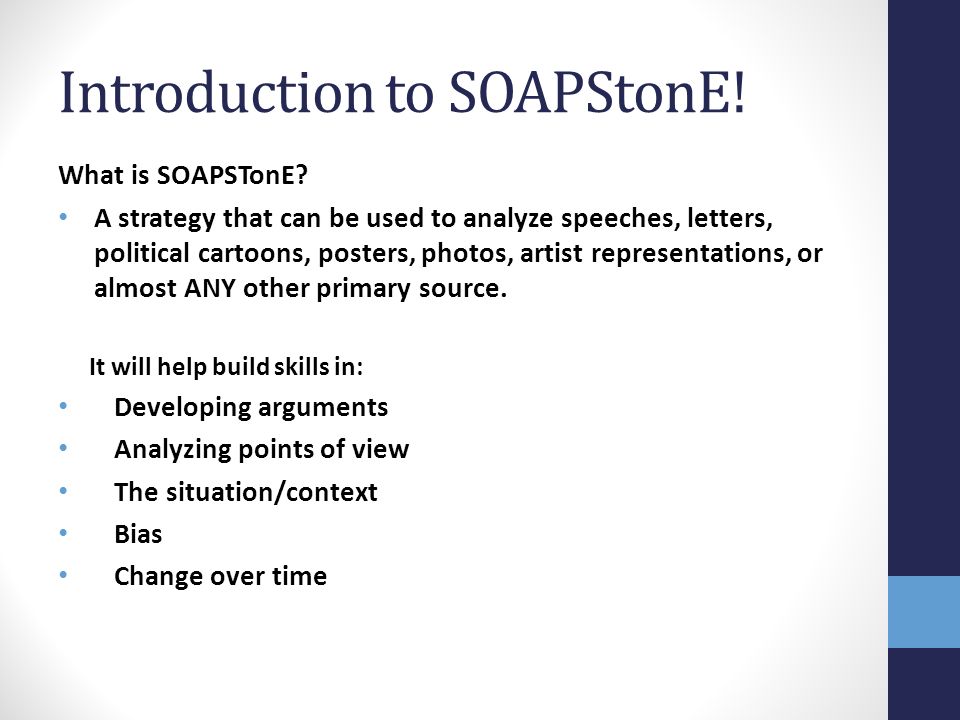 Introduction to SOAPStonE!