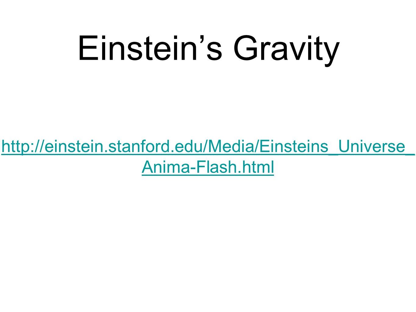 Einstein’s Gravity