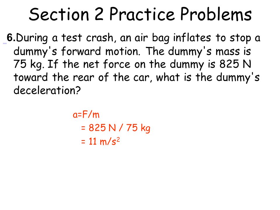 Section 2 Practice Problems